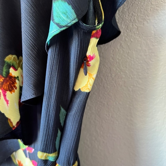 Rachel Roy SZ 1X silky midi floral dress - Picture 6 of 13